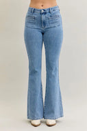 Judy Blue HW Flare Front Patch Jean