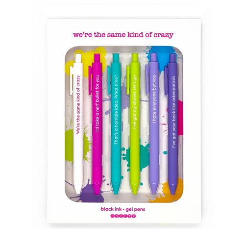 Snifty Gel Pen Set - We're The Same Kind of Crazy