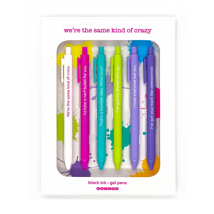 Snifty Gel Pen Set - We're The Same Kind of Crazy