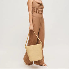 Load image into Gallery viewer, Alethea Straw Hobo Tote Bag