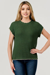 Jeni Sweater Top - Hunter Green