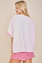 Load image into Gallery viewer, Preppy Patriotic Ribbon Tee - Pink