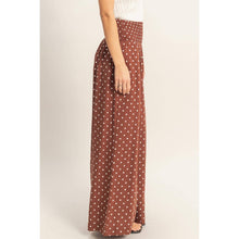 Load image into Gallery viewer, Fancy Dot Wide-Leg Pants - Chestnut