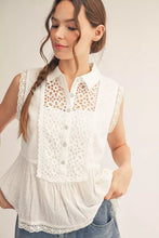 Load image into Gallery viewer, The Willow Lace Top - Off White
