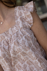 Sandy Sleeveless Ruffle Top