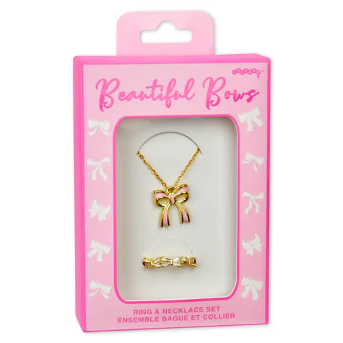 Beautiful Bows Ring & Necklace Set