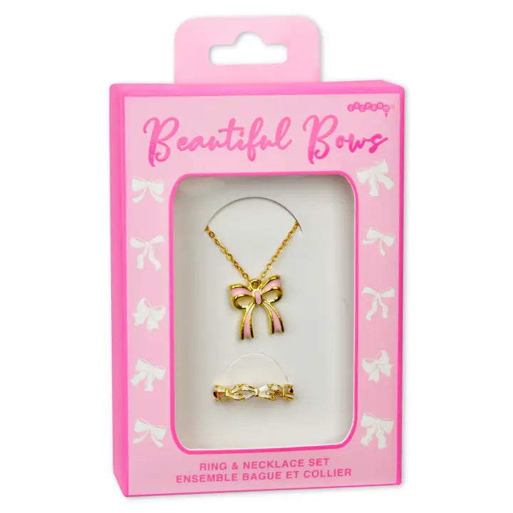 Beautiful Bows Ring & Necklace Set