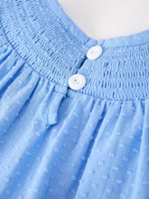 Load image into Gallery viewer, Pumpkin Smocked Bubble Romper - Blue