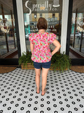 Load image into Gallery viewer, Kenley Floral Top - Pink