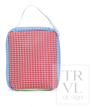 Load image into Gallery viewer, TRVL Design - Lunch Box Insulated Lunch Bag - Patch Blue