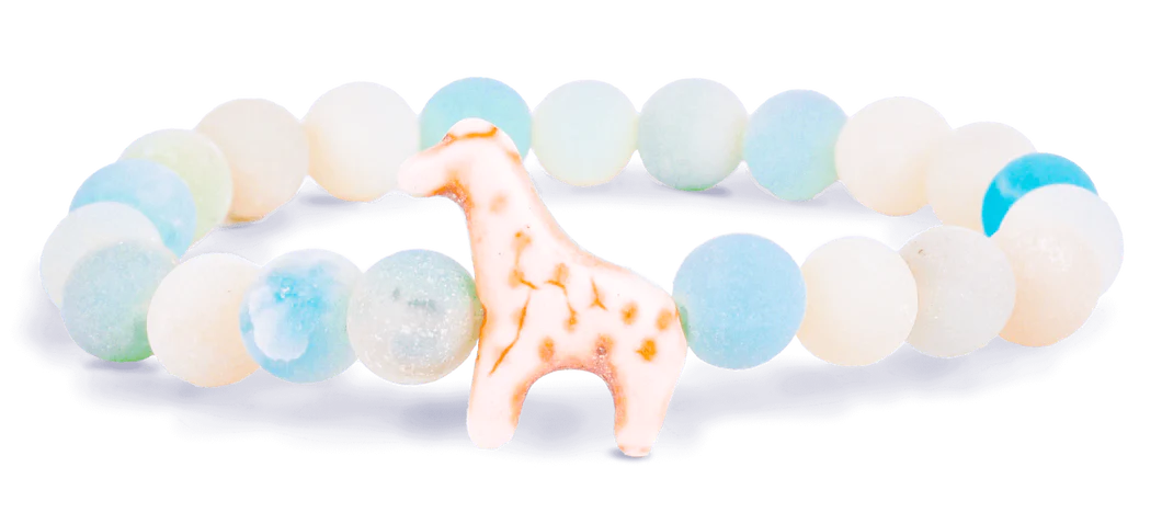 Fahlo Trek Giraffe Tracking Bracelet - Sky Stone