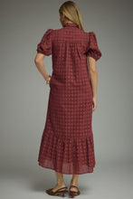 Load image into Gallery viewer, The Betsy Eyelet Midi Dress - Burgundy