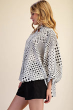 Load image into Gallery viewer, Tonya Balloon Sleeve Button Front Shirt - White