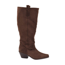 Load image into Gallery viewer, Corky’s City Slicker - Chocolate Faux Suede