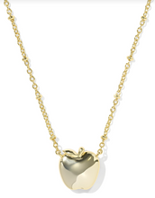 Load image into Gallery viewer, Kendra Scott Apple Short Pendant Necklace - Gold Red Illusion