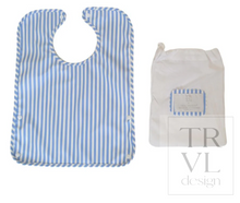 Load image into Gallery viewer, TRVL Design - Best Bib - Pimlico Stripe Chambray