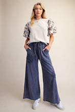 Load image into Gallery viewer, Blueberry Crochet Patch Pants