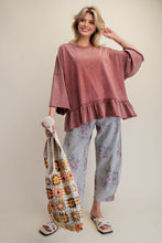 Load image into Gallery viewer, The Easy Ruffle Tunic - Chili