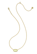 Load image into Gallery viewer, Kendra Scott Elisa Gold Boo Short Pendant Necklace - White Glow in the Dark