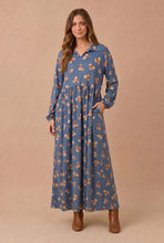 Load image into Gallery viewer, Floral Babydoll Fit and Flare Maxi Dress