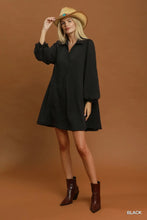Load image into Gallery viewer, Kimberly Jacquard Dress - Black