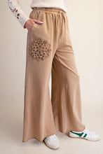 Load image into Gallery viewer, Mocha Crochet Patch Pants