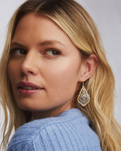 Load image into Gallery viewer, Kendra Scott Addie Silver Drop Earrings in Filigree