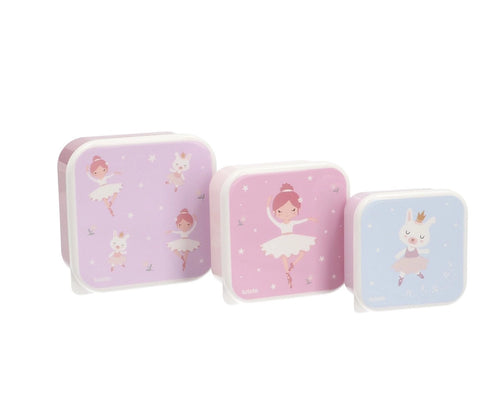 3-Piece Lunch Box Set - Ballet