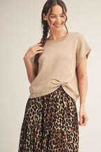 Load image into Gallery viewer, Laura Knotted Sweater Top - Champagne