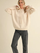 Load image into Gallery viewer, Alani Cable Knit Hoodie - Cream