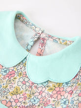 Load image into Gallery viewer, Mint Floral Baby Bubble Petals Collar