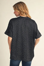 Load image into Gallery viewer, The Dotted Delight Top - Black