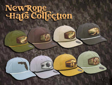 Load image into Gallery viewer, Turkey Woven Patch Rope Hat.: Light Gray/Gunmetal