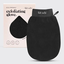 Load image into Gallery viewer, Kitsch Eco-Friendly Exfoliating Glove - Black