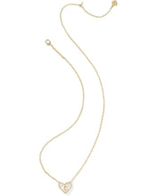 Load image into Gallery viewer, Kendra Scott Heart Letter E Necklace - Gold
