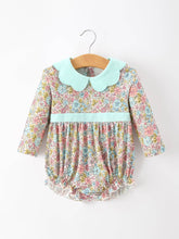Load image into Gallery viewer, Mint Floral Baby Bubble Petals Collar