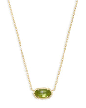 Load image into Gallery viewer, Kendra Scott Elisa Gold Pendant Necklace in Peridot Illusion