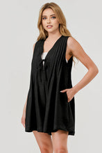 Load image into Gallery viewer, Emmy Pleated Romper - Black