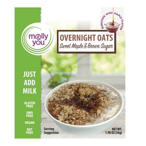 Overnight Oats Single - Gluten Free Maple & Brown Sugar