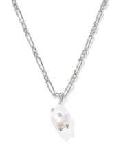 Load image into Gallery viewer, Kendra Scott Melody Silver Small Long Pendant Necklace in Freshwater Cultured Pearl