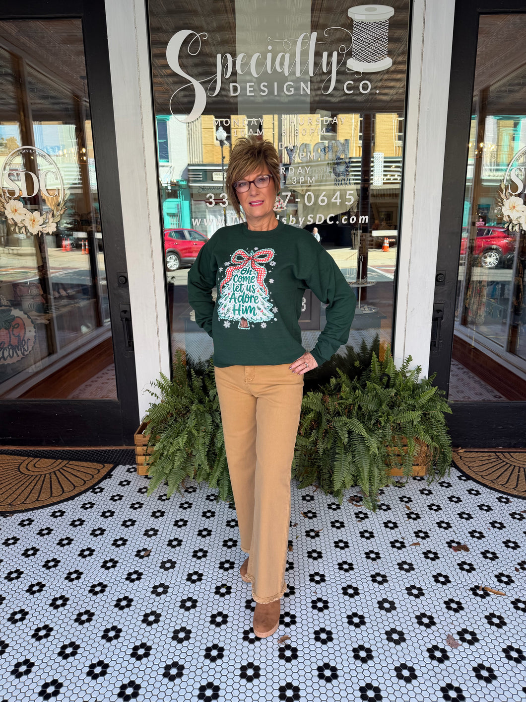 Oh Come Let Us Adore Him Pullover