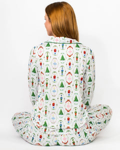 Ladies Nutcracker Waltz Pajama Set - White