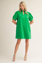 Load image into Gallery viewer, Brittani Puff Sleeve Dress - Green