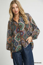 Load image into Gallery viewer, Mariana Mosaic Top - Brown Mix