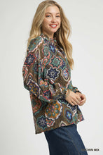 Load image into Gallery viewer, Mariana Mosaic Top - Brown Mix