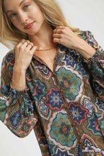 Load image into Gallery viewer, Mariana Mosaic Top - Brown Mix