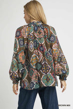 Load image into Gallery viewer, Mariana Mosaic Top - Brown Mix