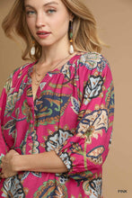 Load image into Gallery viewer, Paisley Tiered Top - Pink
