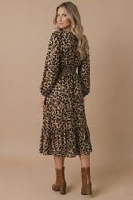 Load image into Gallery viewer, Tiffany Animal Print Empire Midi Dress
