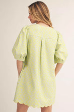Load image into Gallery viewer, Summer Sunshine Scallop Hem Dress - Yellow
